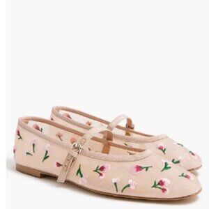 Brand new in box J Crew Factory Mesh embroidered Mary Jane flats size 9